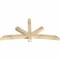 Ekena Millwork Alberta Rough Sawn Timber Gable Bracket, Douglas Fir, 72"W x 36"H x 4"D x 4"F, 12/12 Pitch GBW072X36X0404ALB00RDF - alternate 4